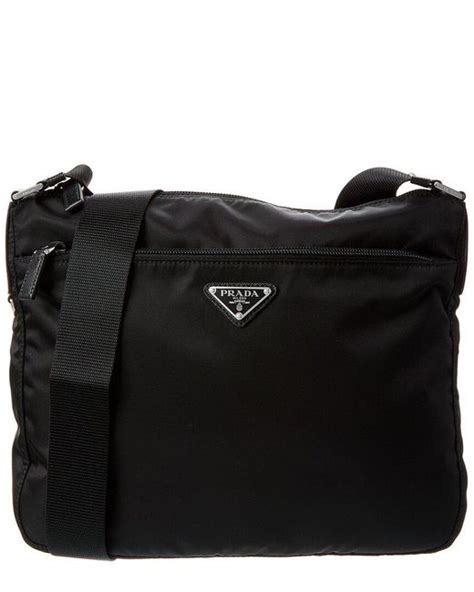 prada black silver signature shoulder bag|prada vela nylon shoulder bag.